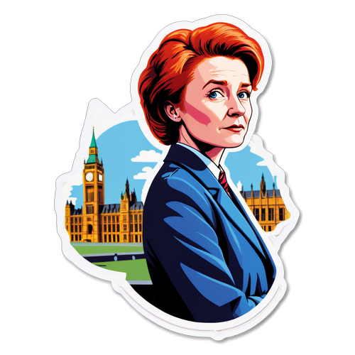 Activist Sticker of Louise Haigh at Parliament