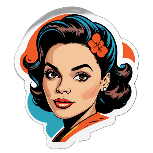 Retro Portret w Stylu Vintage