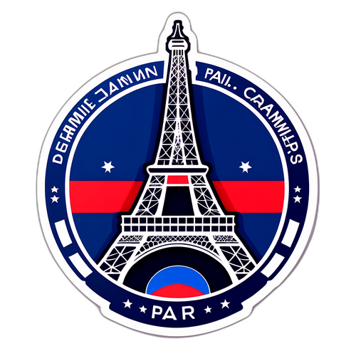 Stika ya PSG na Tofauti ya Eiffel Tower
