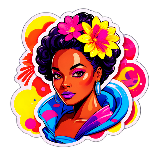 Vibrant Cobolli Sticker med Mode og Kunst