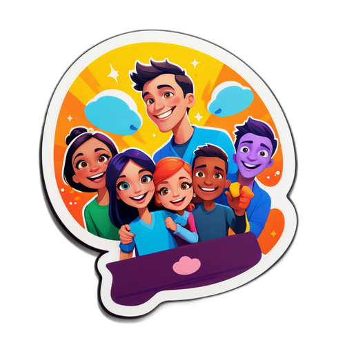 סSticker של דמויות מבית האח הגדול