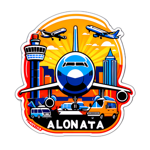 Atlanta Airport Adventure Sticker