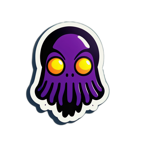 Sticker représentant le suspense du Jeu du Calmar