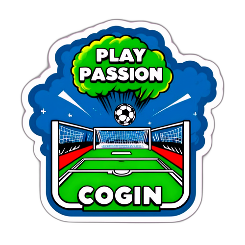 Stiker Sepak Bola 'Bermain dengan Gairah'