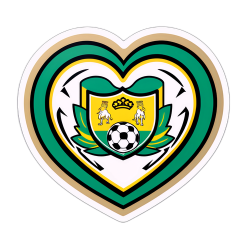 สติกเกอร์หัวใจแฟนบอลซานโตส