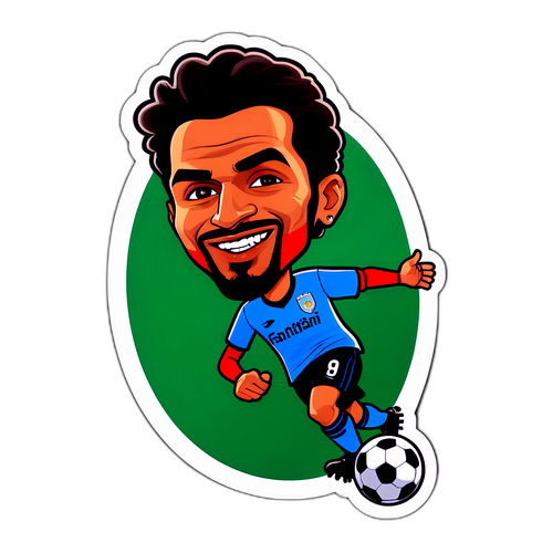 Sticker di Omar Fantini - Caricatura Calcio