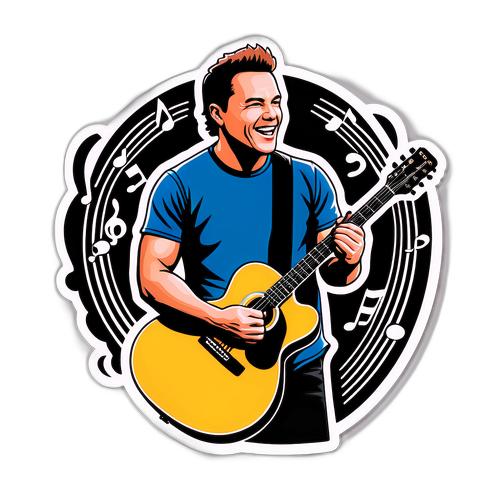 Musikalsk Sticker med Brad Arnold