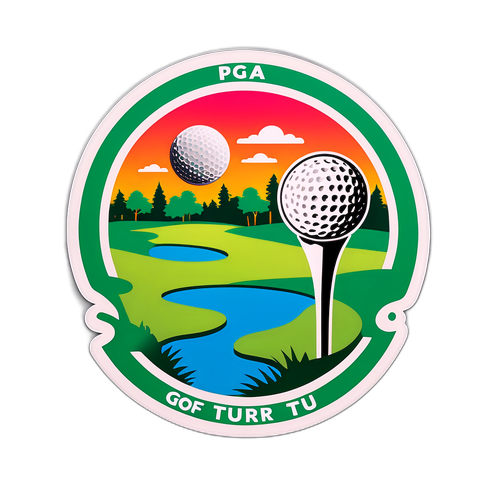 PGA Tour Golf Bold Sticker