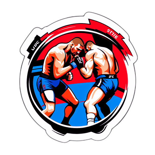 Дизайн, отражающий напряжение боев UFC