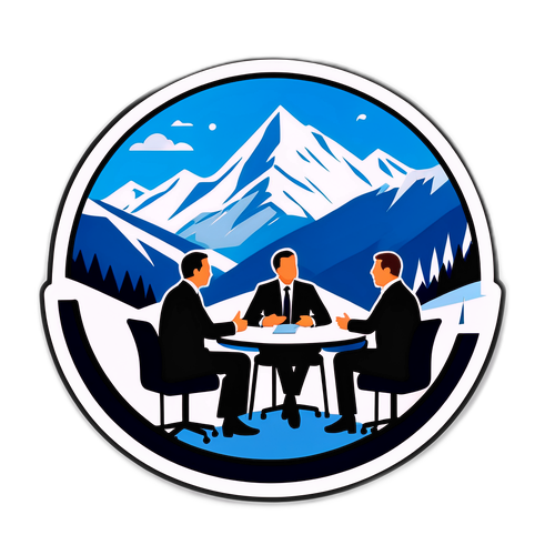 Sticker de la Cumbre de Davos