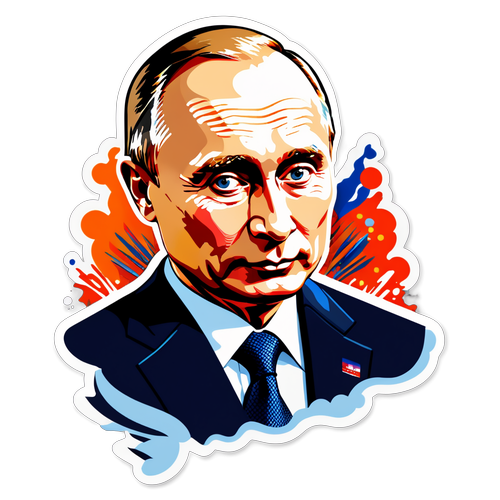 Stylische Putin-Sticker: Ein Kunstwerk, das Aufregung entfacht!