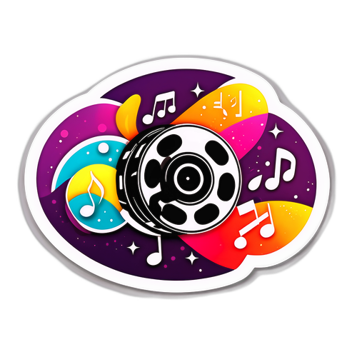 Sticker con Tema di Intrattenimento