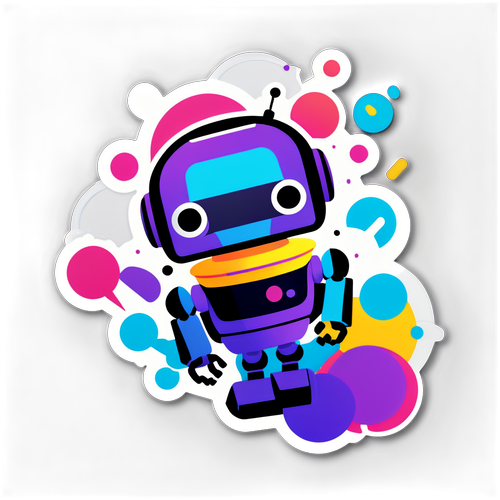 Stiker Vidu AI: Robot Kreatif