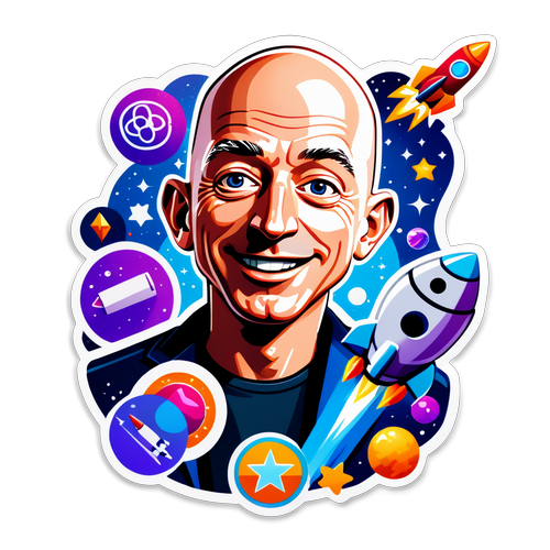 Sticker ya Jeff Bezos na Mambo ya Teknolojia