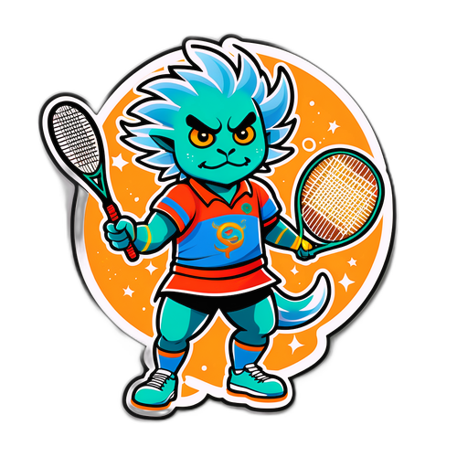 Design Fantasy di una Creatura Mitologica con Racket da Tennis