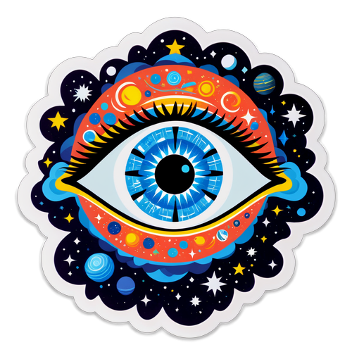 Stiker Mata Kosmik