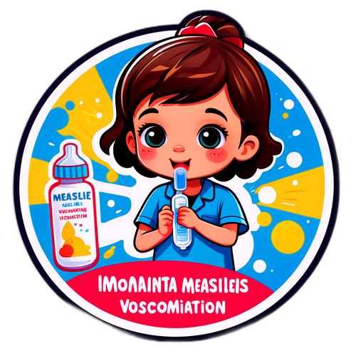 Measles Vaccination Awareness Sticker