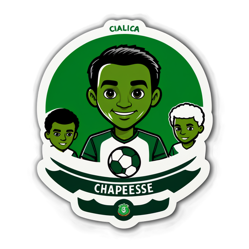 Emoção em Verde: O Adesivo Que Captura a Paixão do Chapecoense!