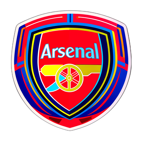 Stylizovaná nálepka pro 'Arsenal'