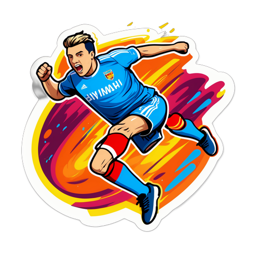 Energetisk VM Håndbold Sticker