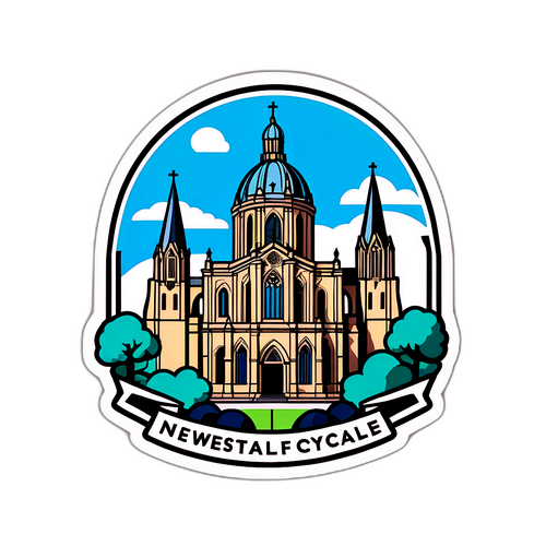 뉴캐슬 축구 팬을 위한 스티커: 상징적인 대성당