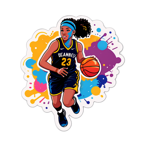 Dearica Hamby Dribbling Basketball