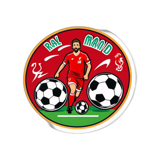 Стікер, що уособлює захоплення матчем Ліверпуль проти Реал Мадрид