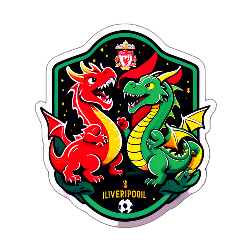 Sticker ya Kicheko ya Liverpool FC na Mifano ya Viumbe wa Kijangwani