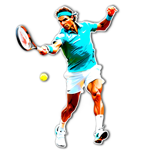 De Onweerstaanbare Kracht van Nadal: Een Iconische Sticker die de Tenniswereld Verandert!