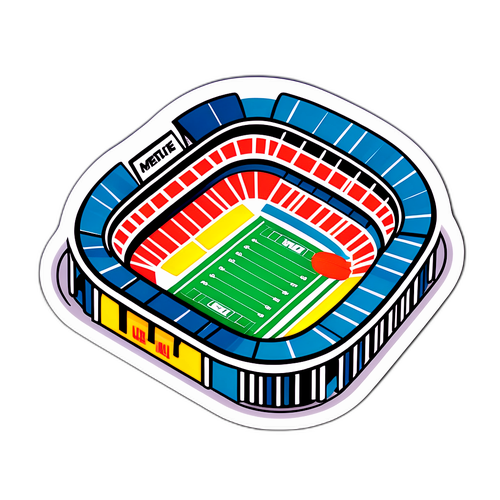 Et fantasifuldt design af MetLife Stadium
