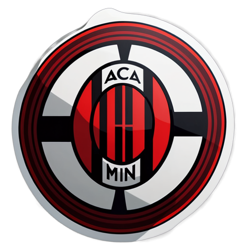 Stickerul Pasiunii: AC Milan în Culorile Roșu și Negru