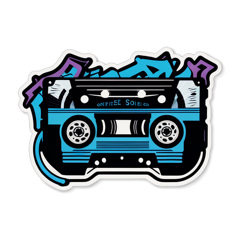 ¡Revive la Nostalgia! El Sticker que Cada Amante de la Música Debe Tener