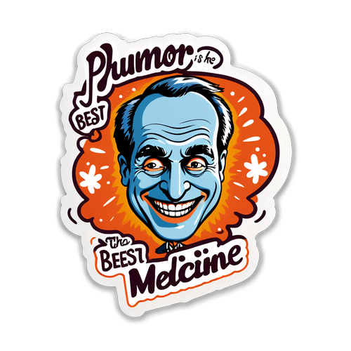 Waarom Pierre Palmade’s 'Humor is de beste medicijn' een Must-Have Sticker is!