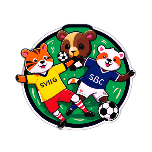 Perlawanan Bola Sepak Hidup Berwarna-warni