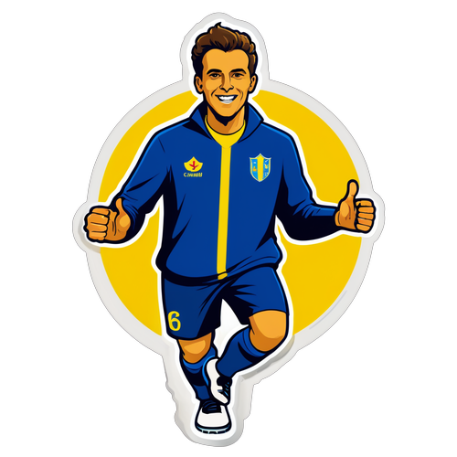 Sticker met Cambuur logo en fans