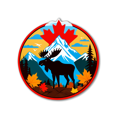 Naturtemert klistremerke for Canada