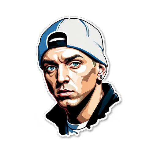 Portrait stylisé d'Eminem