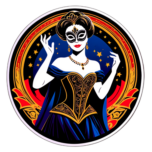 Design elegante di Monica Guerritore con maschere teatrali