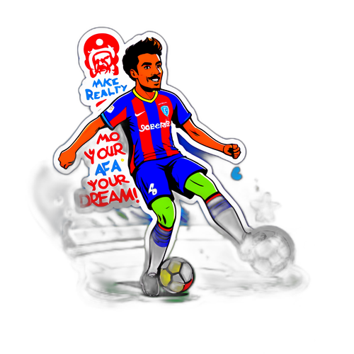 Sticker cu Joao Paulo în acțiune