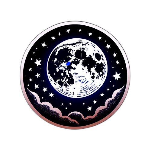 Mystical Night Sky Sticker