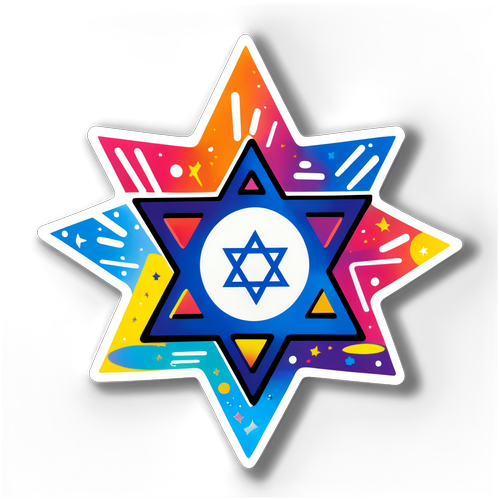מגן דוד צבעוני