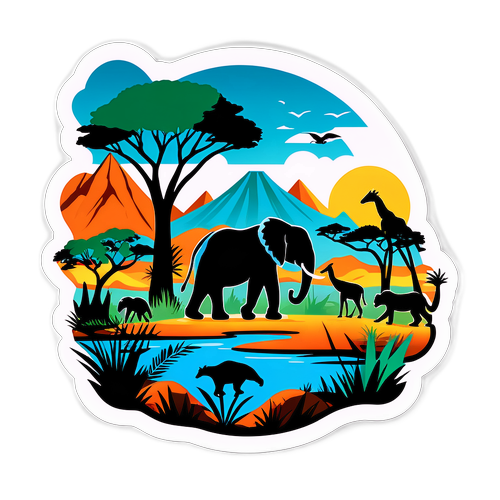 Návrh s africkou tématikou 'Botswana'