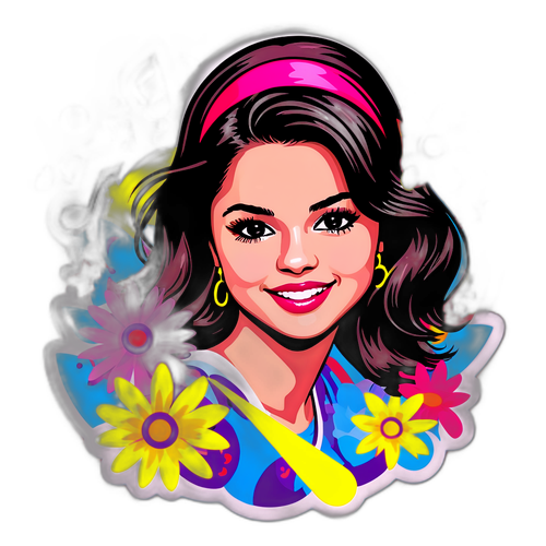 Selena Gomez en style pop-art