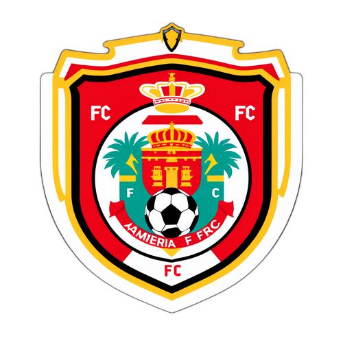 Sticker de Almería FC con su escudo y colores de club