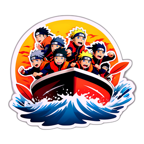 ナルトのボートレーススタートシーン