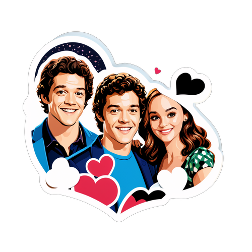 Sticker ni Adam Brody at Leighton Meester