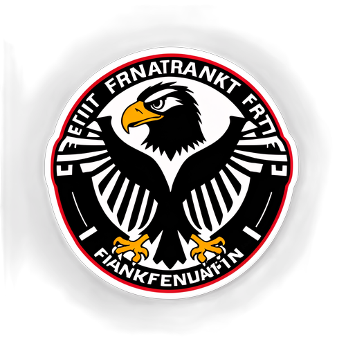 Eleganz trifft Geschichte: Das schlichte Design von Eintracht Frankfurt mit dem majestätischen Adler-Emblem!