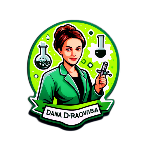 Design samolepky s portrétem Dany Drábové