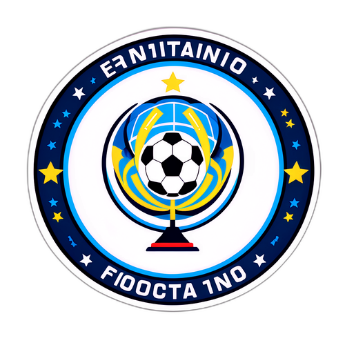 미래의 세계 축구를 상징하는 엘리먼트와 인판티노의 모습