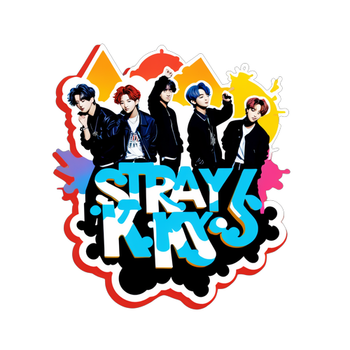 Sumasabog na Enerhiya: Sticker ng Stray Kids na Tiyak na Magpapaikot ng Iyong Mundo!